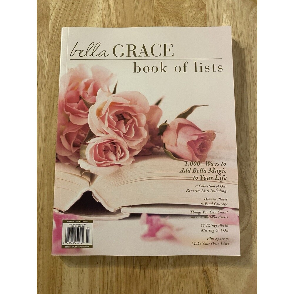 Bella Grace Book Of Lists Book Of Lists Zine Magazine Self Care 2026 US SELLER
